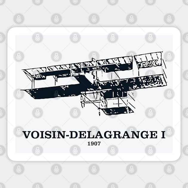 Voisin-Delagrange I 1907 Aircraft Sticker by Lakeric